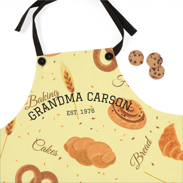 Personalized Baking Apron for Grandma, Cute Gift for Baker Mother's Day Gift.