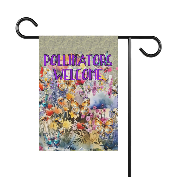 Gifts for Gardeners Pollinators Welcome Garden Flag House Banner