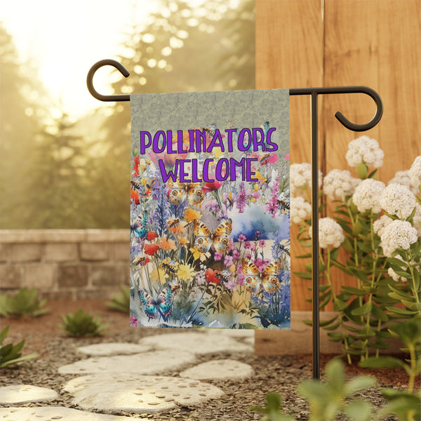 Gifts for Gardeners Pollinators Welcome Garden Flag House Banner