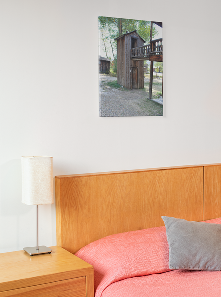 Double Decker Outhouse Ghost Town Montana Old West Art Canvas Print 4 Sizes