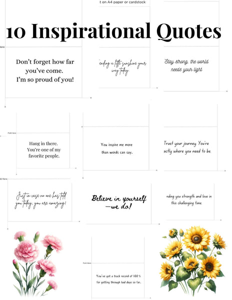Print at Home Encouragement Cards, Note cards for Friends, Friend Encouragement, Appreciation Note, Printable Notecards, Cards for Friends