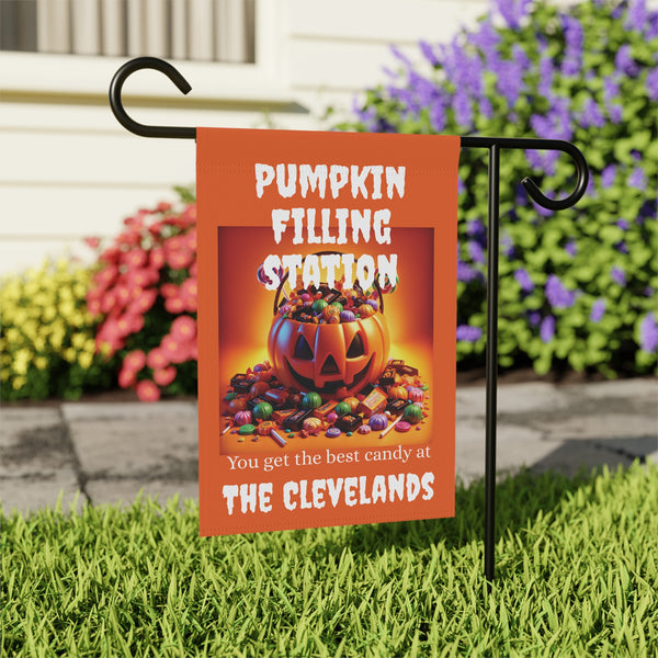 Halloween Garden Banner, Fall Home Decor, Personalized Yard Sign, Pumpkin Theme Decoration, Trick or Treat Sign