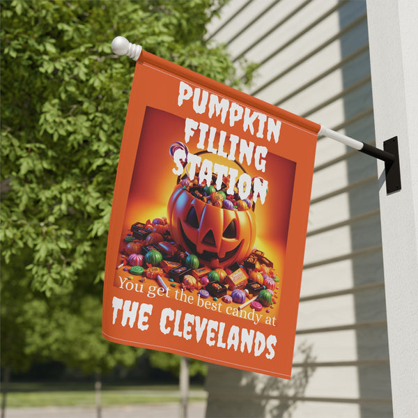 Halloween Garden Banner, Fall Home Decor, Personalized Yard Sign, Pumpkin Theme Decoration, Trick or Treat Sign
