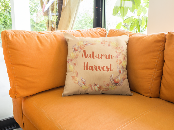 Autumn Harvest Fall Home Decor Decorative Throw Pillows 4 Sizes Polyester