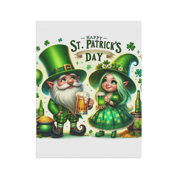 Gifts for Gardeners St. Patrick's Day Gnome Garden Flag Porch Banner