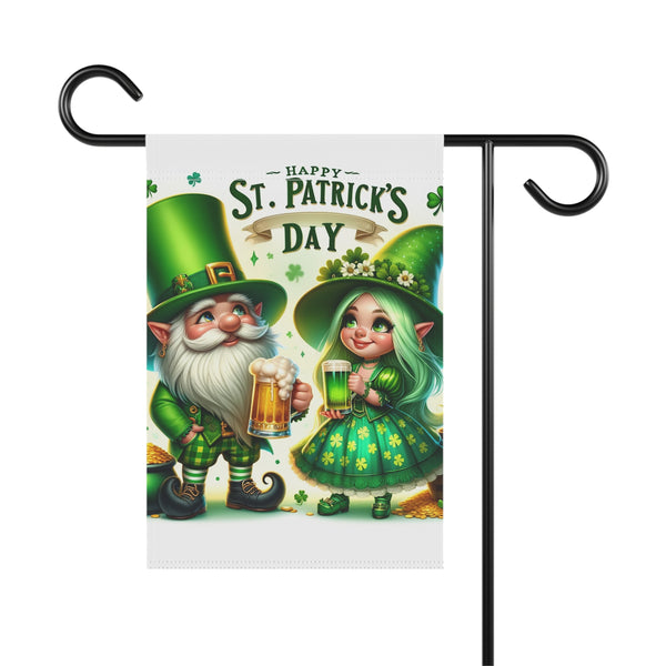 Gifts for Gardeners St. Patrick's Day Gnome Garden Flag Porch Banner