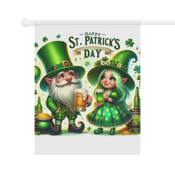 Gifts for Gardeners St. Patrick's Day Gnome Garden Flag Porch Banner