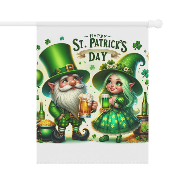 Gifts for Gardeners St. Patrick's Day Gnome Garden Flag Porch Banner