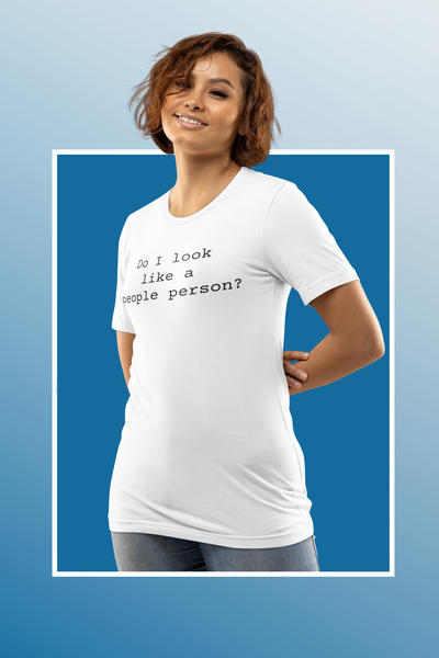 People Person Women's Sarcastic T-shirt, Funny Sarcastic T shirts, Sarcastic Shirts,