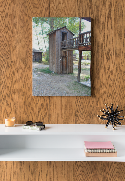 Double Decker Outhouse Ghost Town Montana Old West Art Canvas Print 4 Sizes