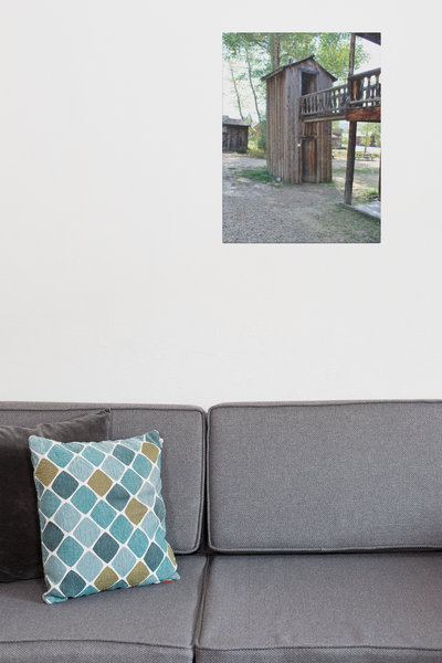 Double Decker Outhouse Ghost Town Montana Old West Art Canvas Print 4 Sizes
