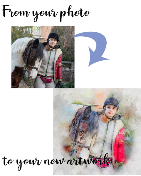 Gifts for Cowgirls Watercolor Style Art Canvas Gallery Wraps