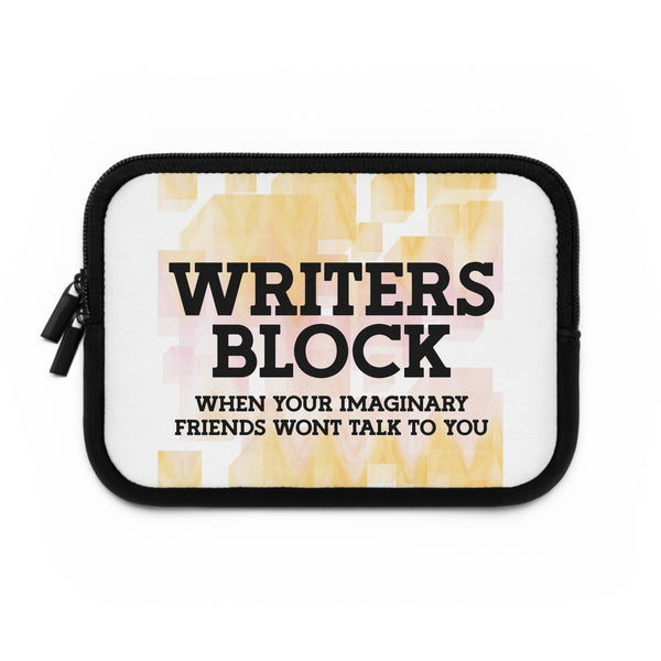 Writer's Block Laptop Sleeve, 5 Sizes Creative Gift for Writers Authors Tools
