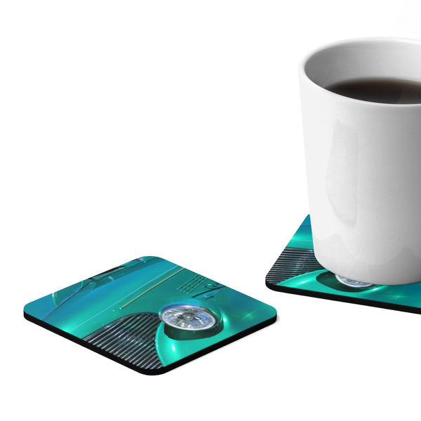 Truck Square Hardboard Coaster Set - 4pcs