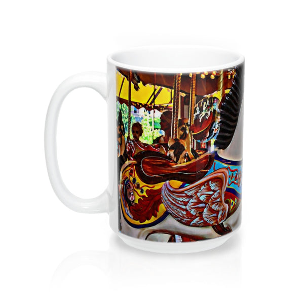 Seattle Carousel Horse Coffee Mugs 15oz Ceramic
