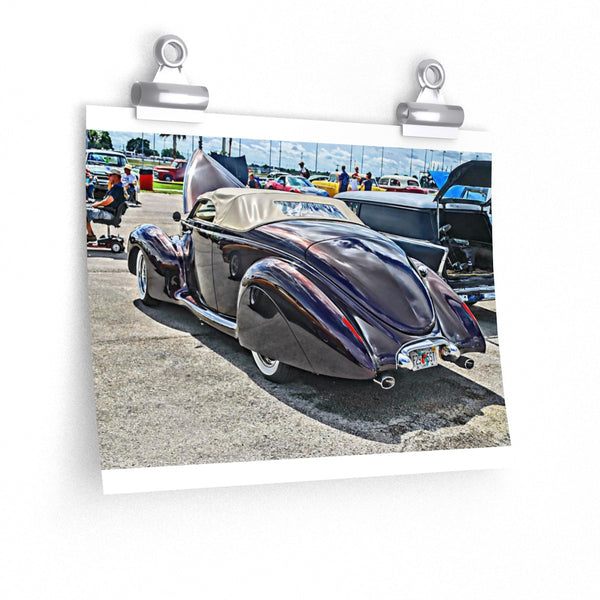 1940 Lincoln Zephyr Custom Car Hot Rod Wall Art Poster Print