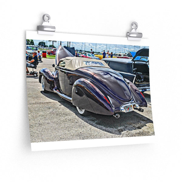 1940 Lincoln Zephyr Custom Car Hot Rod Wall Art Poster Print