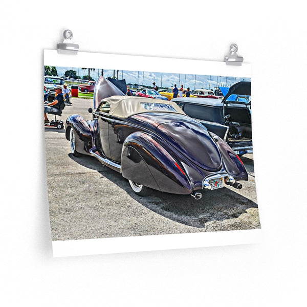 1940 Lincoln Zephyr Custom Car Hot Rod Wall Art Poster Print