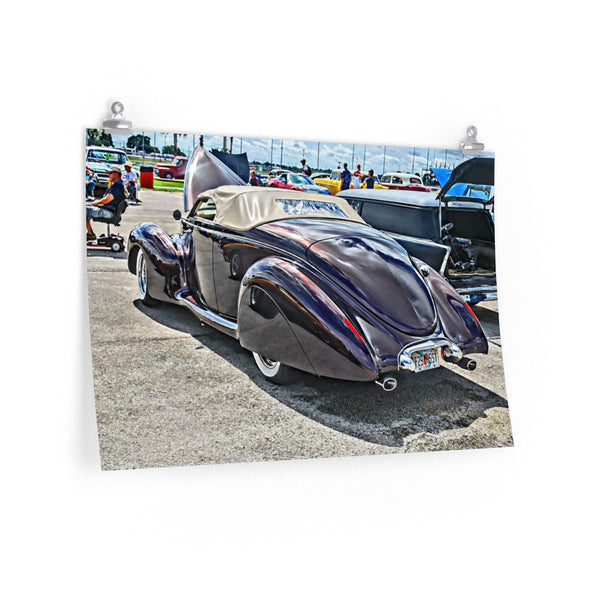 1940 Lincoln Zephyr Custom Car Hot Rod Wall Art Poster Print