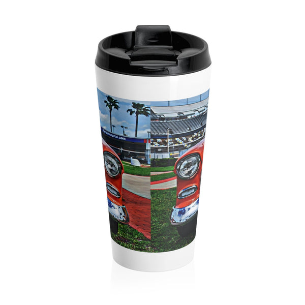 1955 Chevrolet Tri-Five hot rod stainless steel travel mug