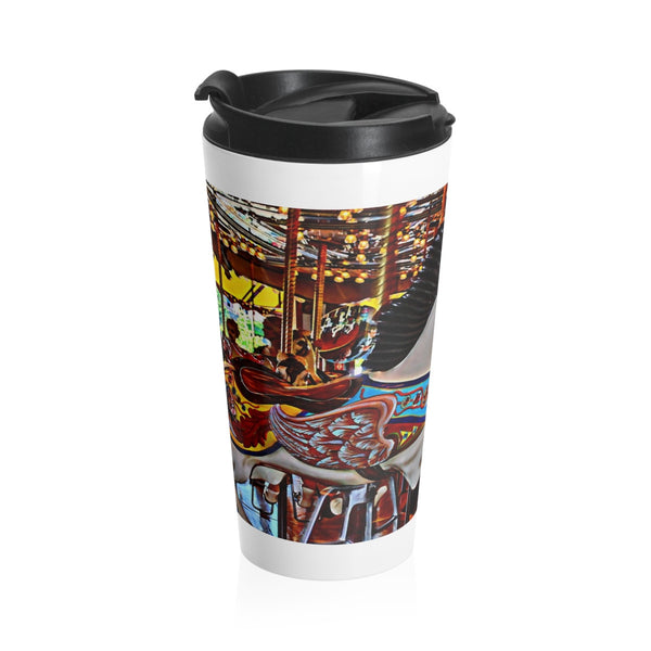 Seattle Carousel Horse Stainless Steel Travel Mugs 15 oz