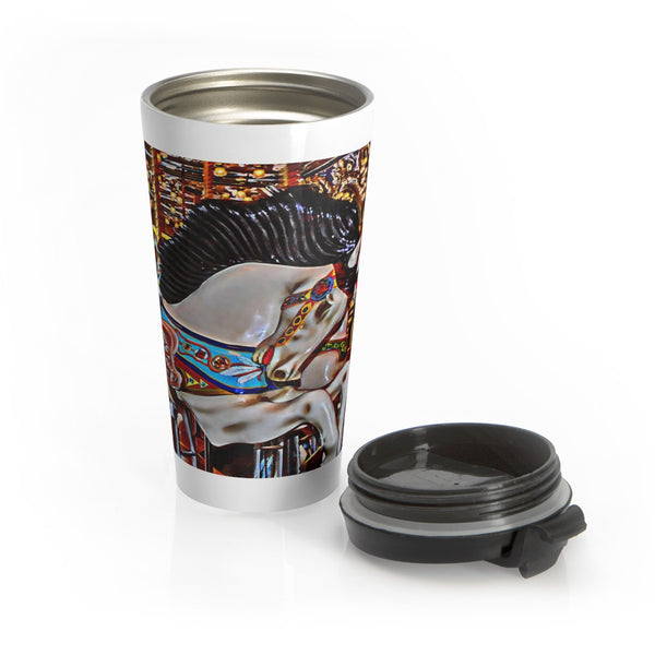 Seattle Carousel Horse Stainless Steel Travel Mugs 15 oz