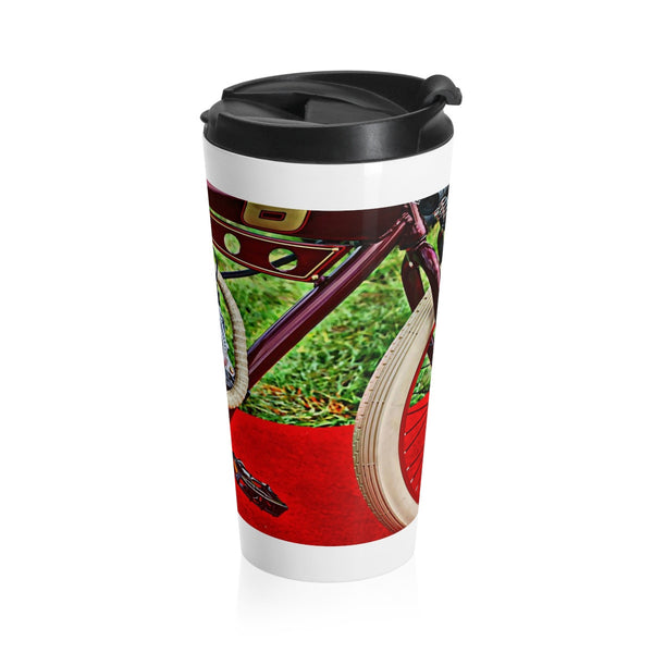 Indian Motorcycle Bicycle Motor Stainless Steel Travel Mug 15 oz