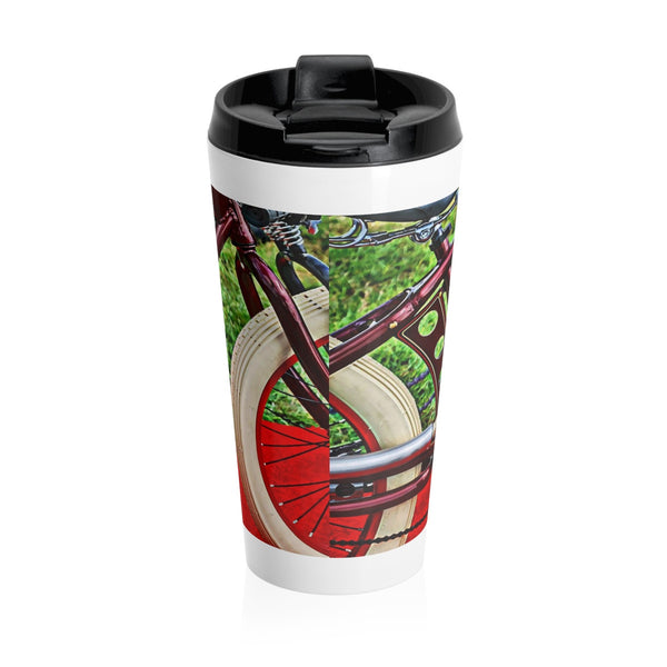 Indian Motorcycle Bicycle Motor Stainless Steel Travel Mug 15 oz