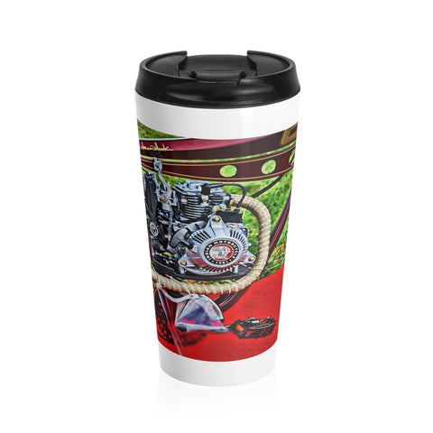 Indian Motorcycle Bicycle Motor Stainless Steel Travel Mug 15 oz