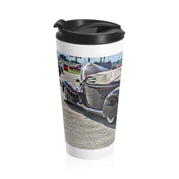 1940 Lincoln Zephyr Hot Rod Stainless Steel Travel Mug