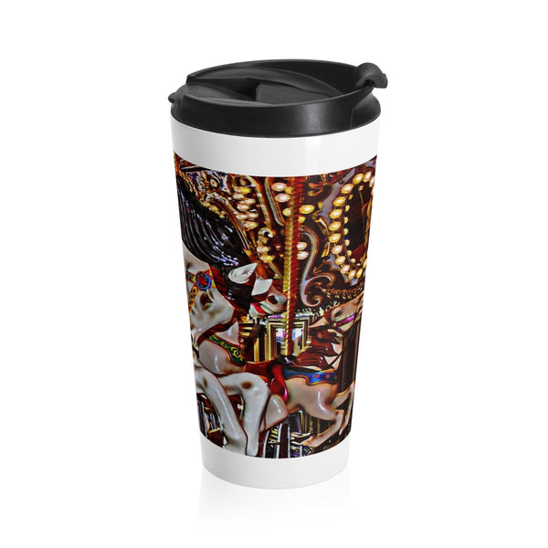 Seattle Carousel Horse Stainless Steel Travel Mugs 15 oz