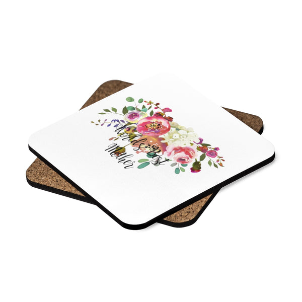 World's Best Mother Square Hardboard Coaster Set - 4pcs