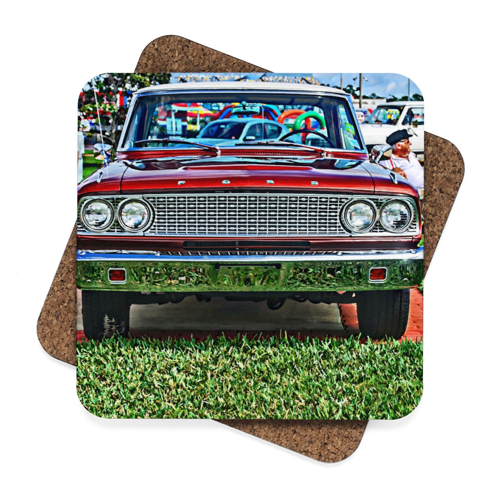 Ford Square Hardboard Coaster Set - 4pcs
