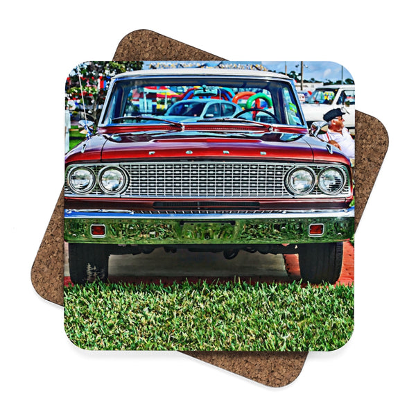 Ford Square Hardboard Coaster Set - 4pcs