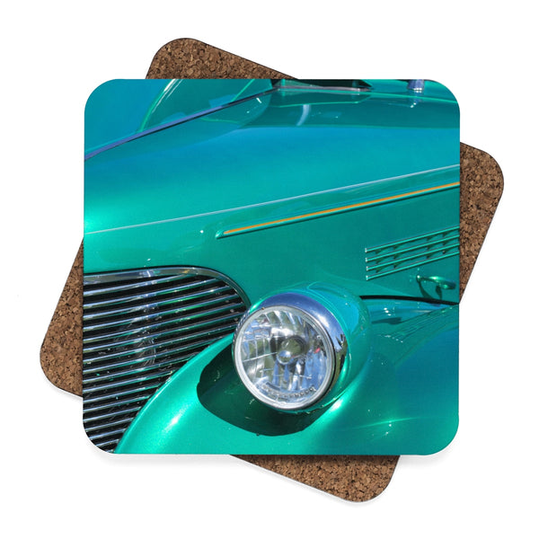 Truck Square Hardboard Coaster Set - 4pcs