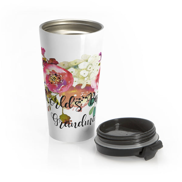 World's Best Grandma Stainless Steel Travel Mugs 15 oz