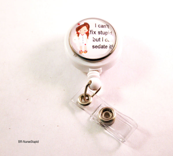 Nurse Badge Reel with Slide Lanyards for Women