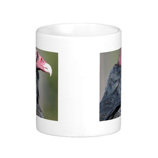Bald Vulture Coffee Mug, 11oz Raptor Drinkware Buzzard Mug