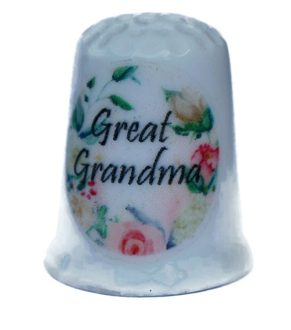 Great Grandma Collectible Thimbles Decorative Handmade