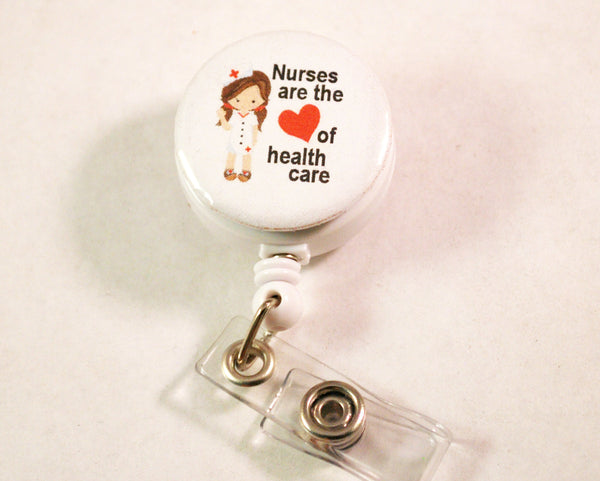 Nurse Badge Reel with Slide Lanyards for Women