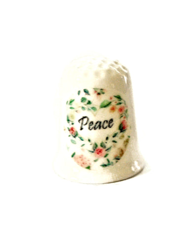 Peace Christ Christian Collectible Thimbles Decorative Handmade