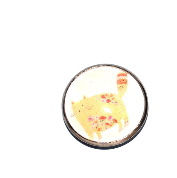 Yellow Cat Kitchen Magnet for Fridge, Refrigerator Magnets