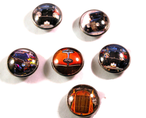 Set of 6 1932 Ford Refrigerator Kitchen Magnets, Fridge Magnets