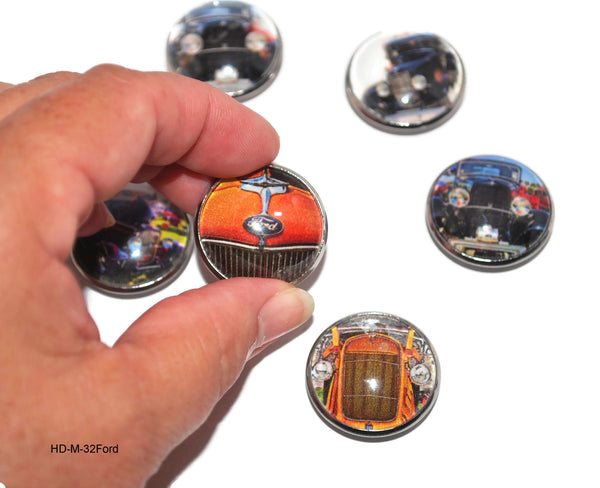 Set of 6 1932 Ford Refrigerator Kitchen Magnets, Fridge Magnets