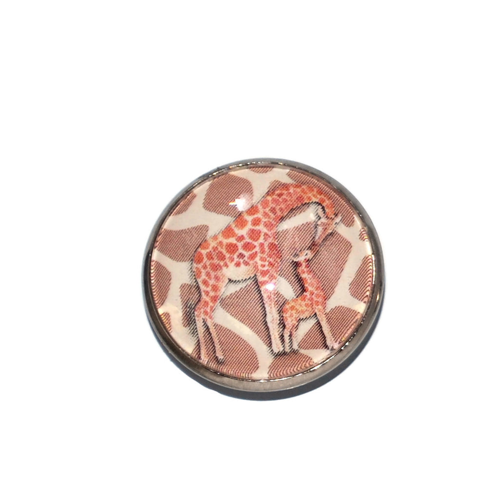 Giraffe Mother and Baby Kitchen Magnet for Fridge