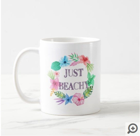 Tropical Theme Beach House Coffee Mug