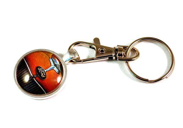 1932 Ford Hot Rod Vintage Car Mens Keyrings for Men Keychains