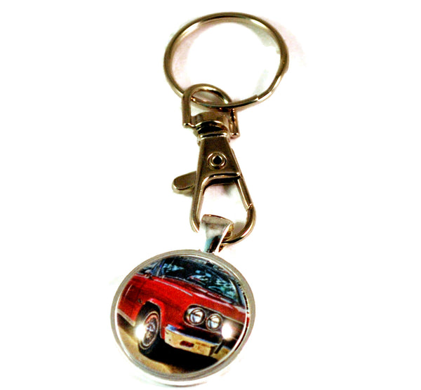 1965 Rambler Marlin Hot Rod Vintage Car Keyrings for Men