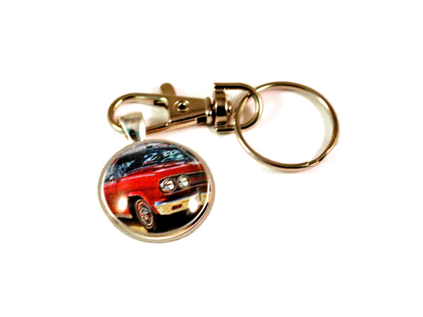 1965 Rambler Marlin Hot Rod Vintage Car Keyrings for Men
