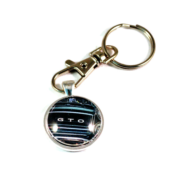 Pontiac GTO Muscle Car Hot Rod Vintage Car Key Chain Keyrings for Men